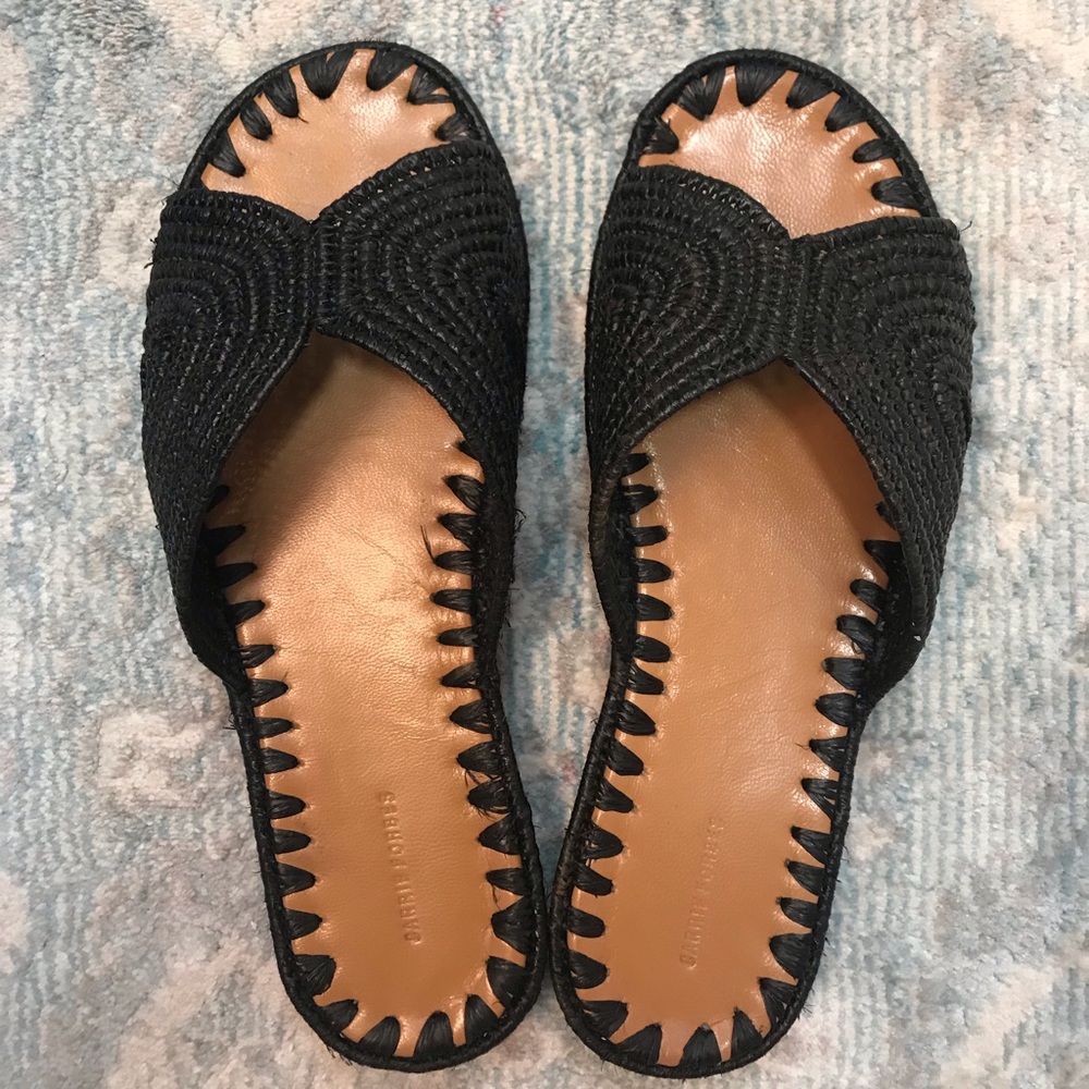 Carrie Forbes Black Flats